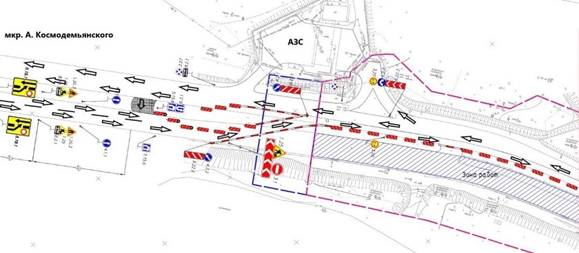 В Калининграде изменится схема движения транспорта в районе Пелавского озера