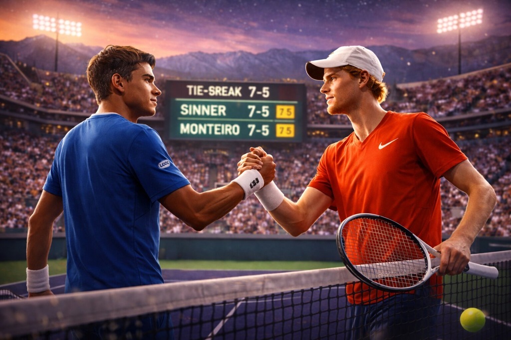 Синнер прошёл Фонсеку в двух тай-брейках — и вышел в четвертьфинал Индиан-Уэллса в третий раз